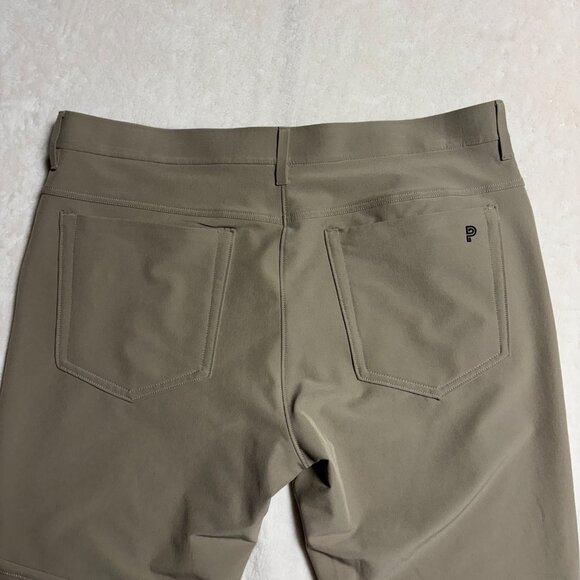 Public Rec Mens Dealmaker 5 Pocket Pant Size 36/30 Khaki Light Stretch Golf - Picture 9 of 13
